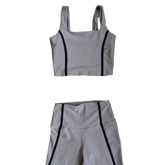 YPB Light Taupe Two-Piece Activewear Set XS - Picture 2 of 5